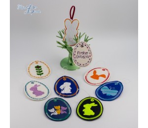 ITH Stickdatei - Osterbaum Anhänger